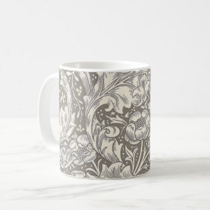 William Morris ungkarlsblomma antika damast Kaffemugg