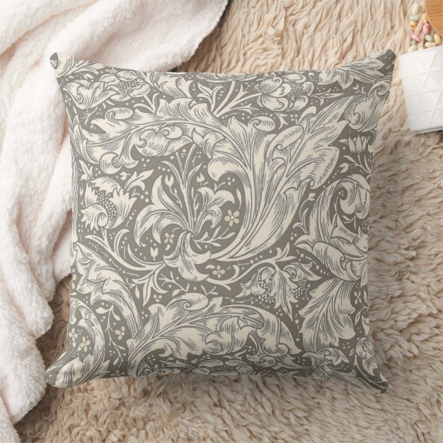 William Morris ungkarlsblomma antika damast Kudde (Filt)