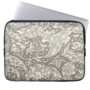 William Morris ungkarlsblomma antika damast Laptop Fodral