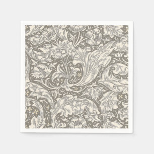 William Morris ungkarlsblomma antika damast Pappersservett
