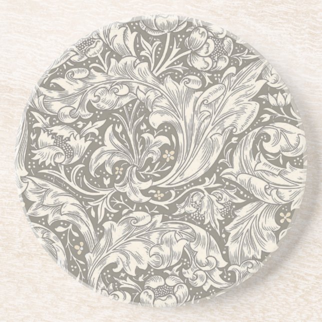 William Morris ungkarlsblomma antika damast Underlägg (Framsidan)