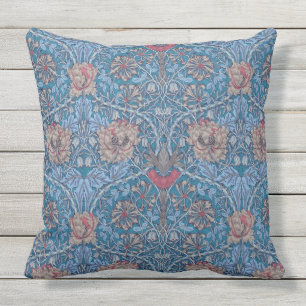 William Morris, vacker, blommönster, vintage Kudde