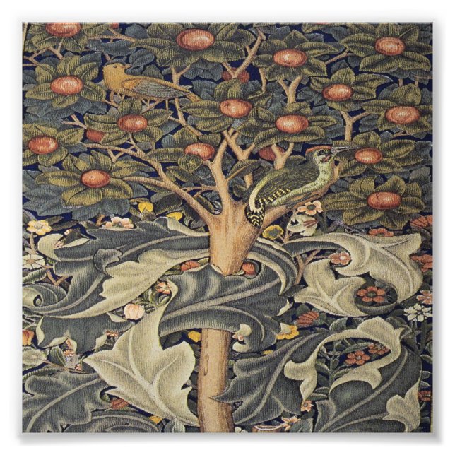 William Morris vackert art nouveau work,William Fototryck (Framsidan)