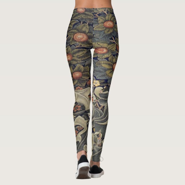 William Morris vackra art nouveau-verk Leggings (Baksida)