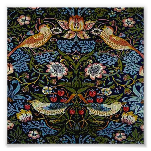 William Morris vackra mönster, art nouveau, vin Fototryck (Framsidan)