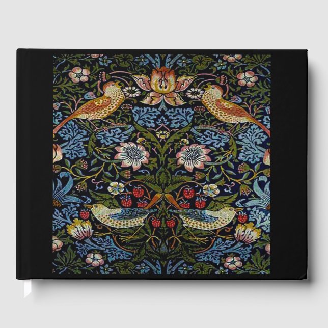 William Morris vackra mönster, art nouveau, vin Gästböcker (Framsida)