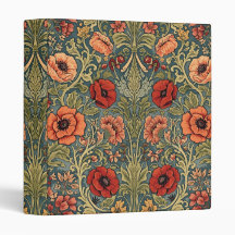 William Morris Vallmo Art Nouveau Blommönster