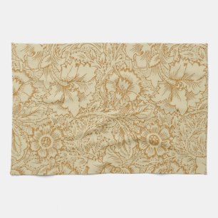 William Morris Vallmo Blommig Tapet Kökshandduk