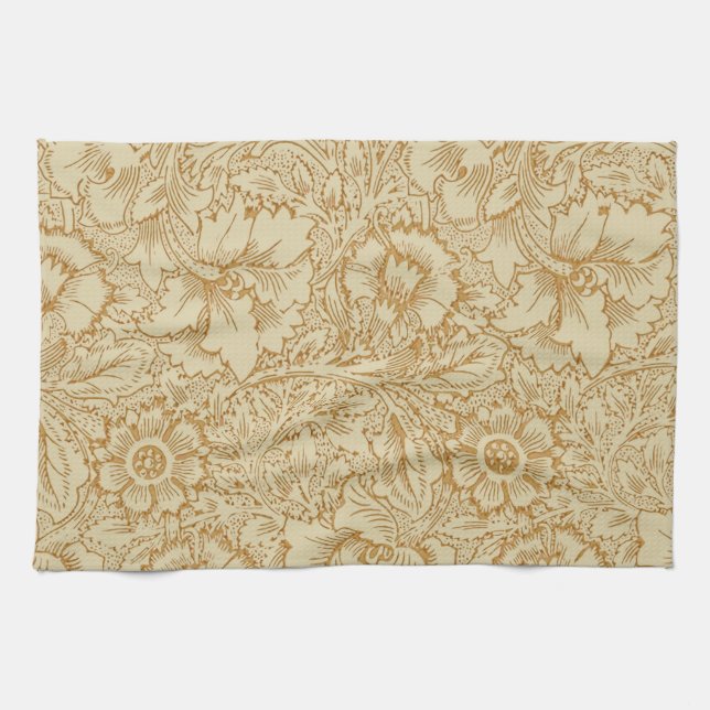 William Morris Vallmo Blommig Tapet Kökshandduk (Horisontell)