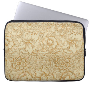 William Morris Vallmo Blommig Tapet Laptop Fodral