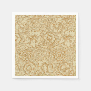 William Morris Vallmo Blommig Tapet Pappersservett