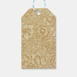 William Morris Vallmo Blommig Tapet Presentetikett