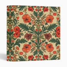William Morris Vallmo Floral Art Nouveau Mönster