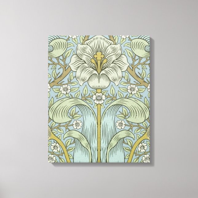 William Morris Vår Thicket: Antique Blommigt Canvastryck (Framsida)