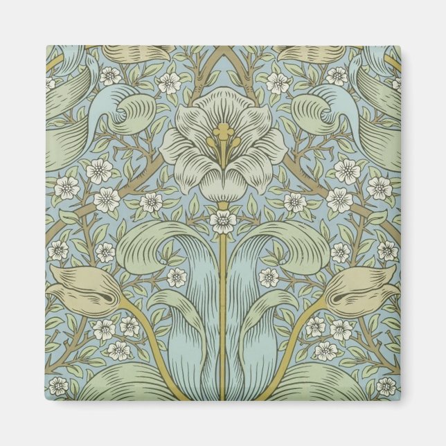 William Morris Vår Thicket: Antique Blommigt Magnet (Framsidan)