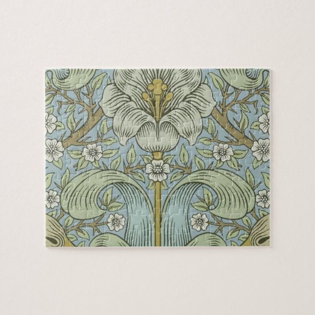 William Morris Vår Thicket: Antique Blommigt Pussel (Horisontell)