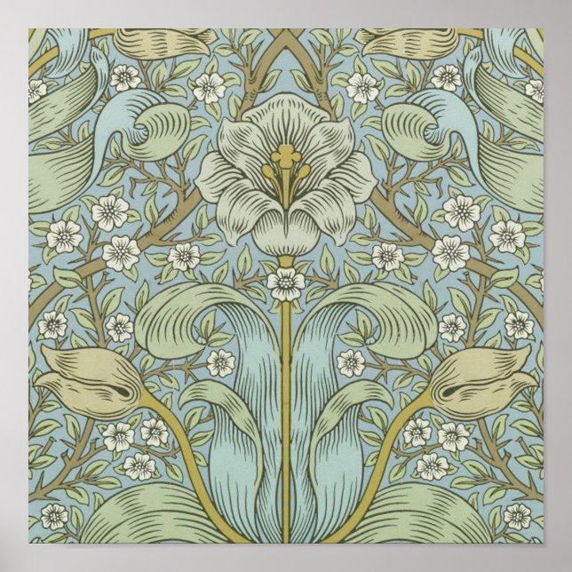 William Morris Vår Thicket Classic Mönster Poster (Framsidan)