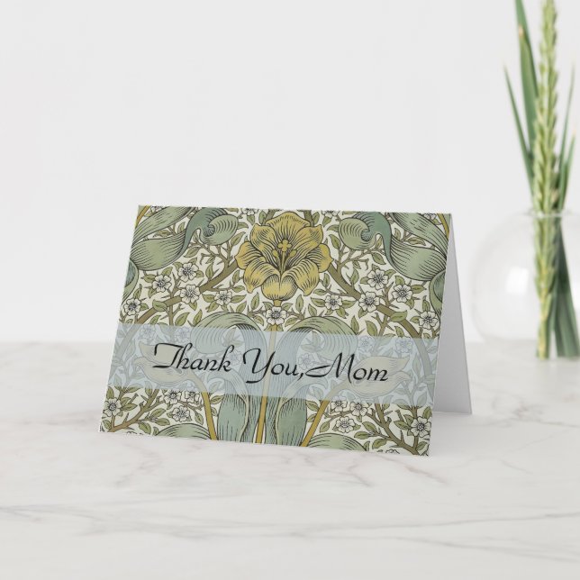 William Morris Vår Thicket Classic Mönster Tack Kort (Framsida)