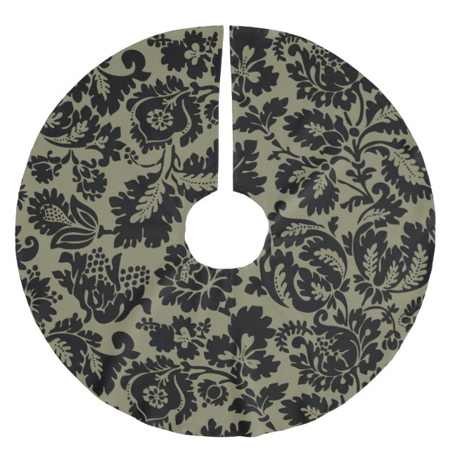 William Morris Venetian Damask Brocade Julgransmatta Borstad Polyester (Framsidan)