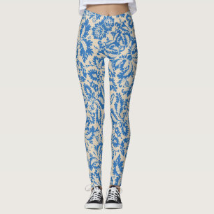 William Morris venetianskt blomdamastbrokad Leggings