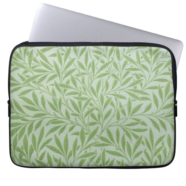 William Morris Videsilke Klassisk Grön Laptop Fodral (Framsidan)