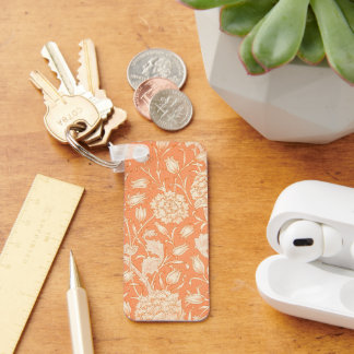 William Morris Vild Tulip berömd mönster Nyckelring