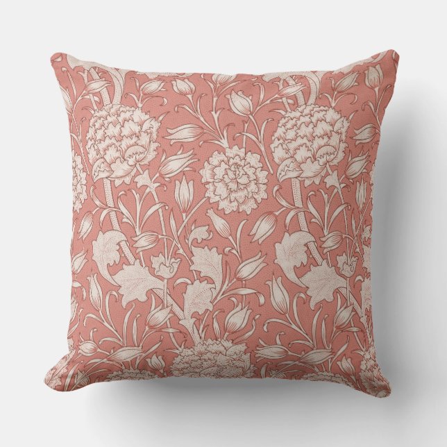 William Morris Vild Tulip Classic Victorian Design Kudde (Framsida)