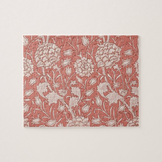 William Morris Vild Tulip Classic Victorian Design Pussel (Horisontell)