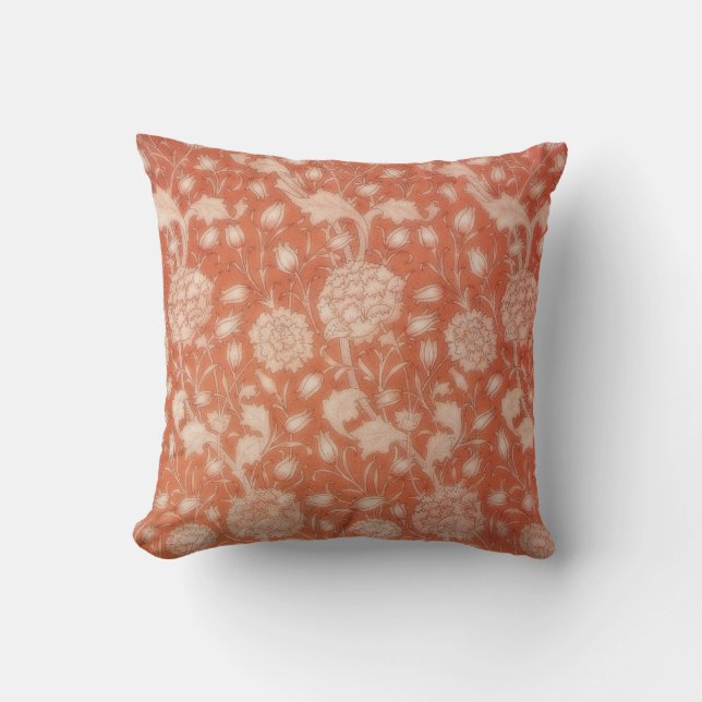 William Morris Vild Tulip Vintage Blommigt Kudde (Framsida)