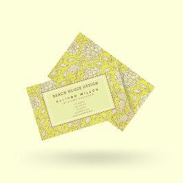 William Morris - Vild Tulips - Gult Blommigt Visitkort