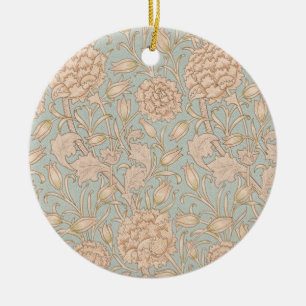 William Morris Vilda Tulpan Blomma Blommig Design Julgransprydnad Keramik