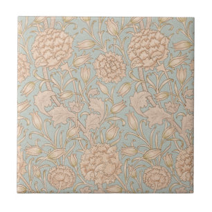 William Morris Vilda Tulpan Blomma Blommig Design Kakelplatta