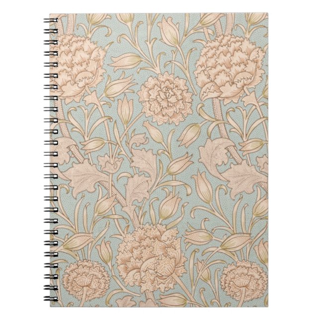 William Morris Vilda Tulpan Blommig Design Anteckningsbok (Framsidan)