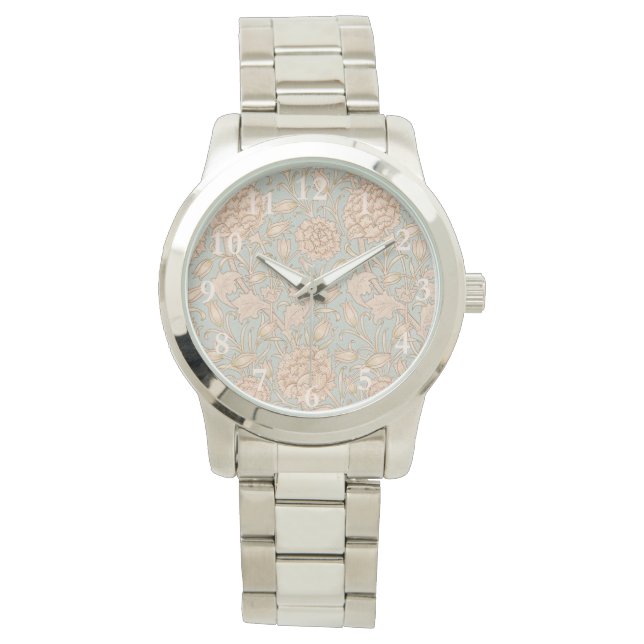 William Morris Vilda Tulpan Blommig Design Armbandsur (Framsida)