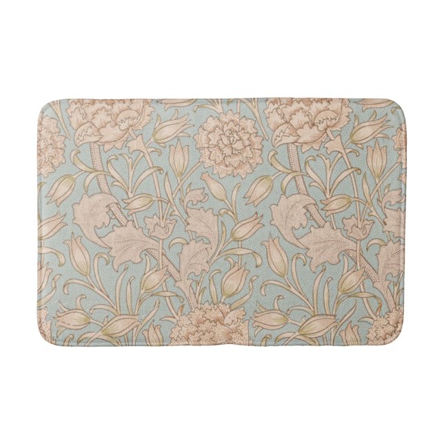 William Morris Vilda Tulpan Blommig Design Badrumsmatta (Framsidan)