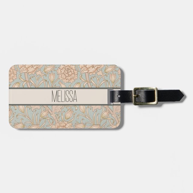 William Morris Vilda Tulpan Blommig Design Bagagebricka (Horisontell Framsida)
