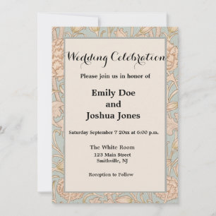 William Morris Vilda Tulpan Blommig Design Inbjudningar