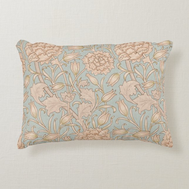 William Morris Vilda Tulpan Blommig Design Prydnadskudde (Framsidan)