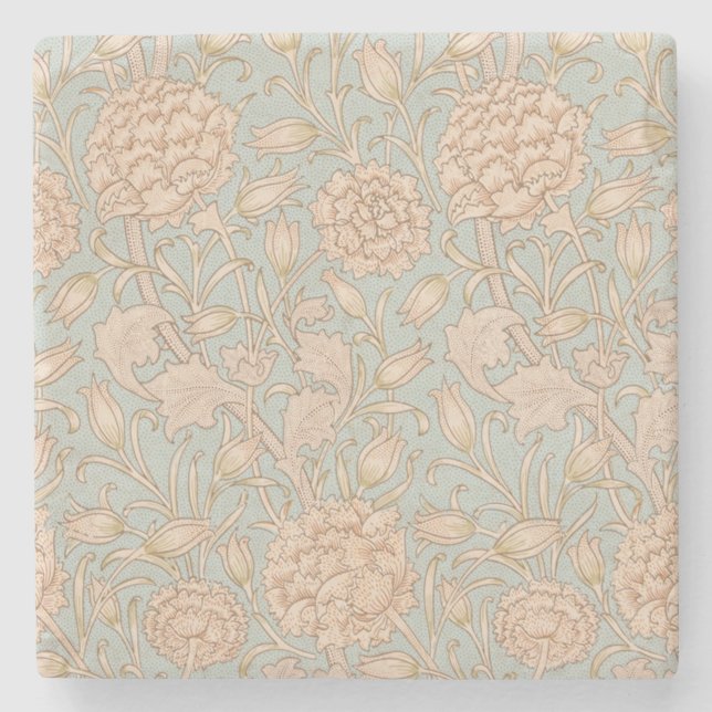 William Morris Vilda Tulpan Blommig Design Stenunderlägg (Framsidan)