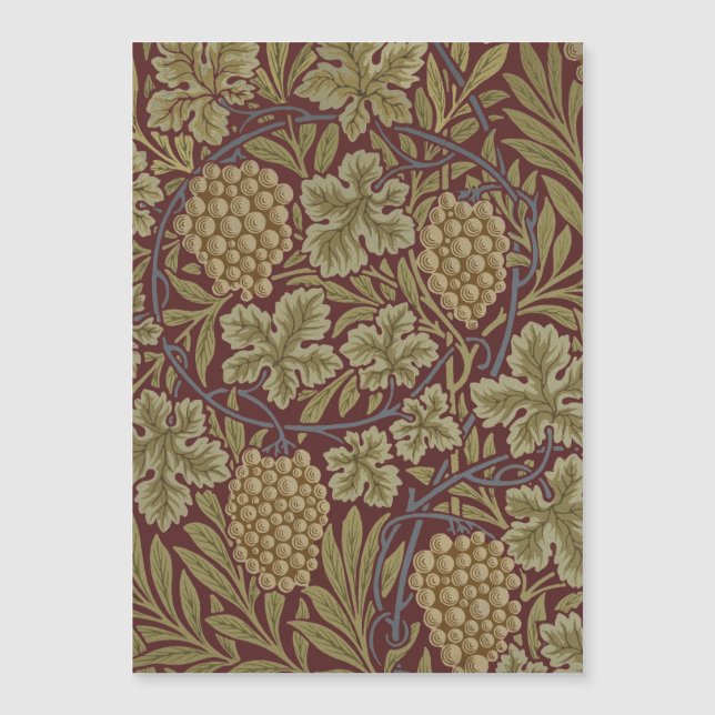 William Morris Vin Druv Röd Grön Konst (Framsida)