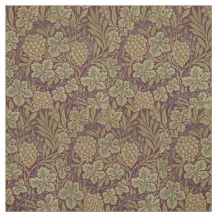 William Morris Vin Druv Röd Grön Konst Tyg