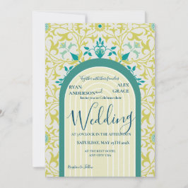 William Morris Vine Art nouveau Inbjudningar