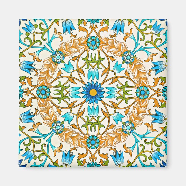 William Morris - Vine, berömd mönster Magnet (Framsidan)