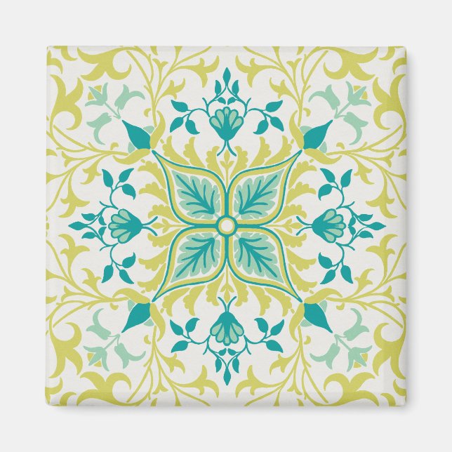 William Morris Vine Mönster Magnet (Framsidan)