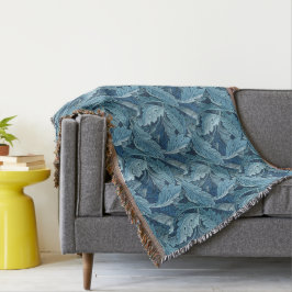 William Morris Vintage Acanthus Foliage Blue Filt