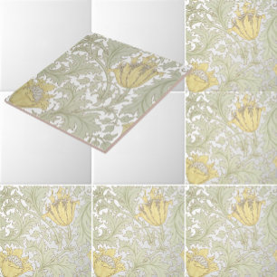 William Morris Vintage Anemone Blommönster Kakelplatta