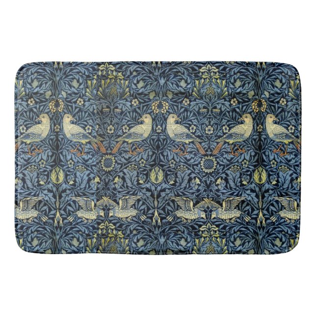 William Morris Vintage Blommigt Bird Badrumsmatta (Framsidan)