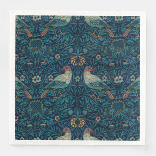 William Morris Vintage Blommigt Birds Pappersservett