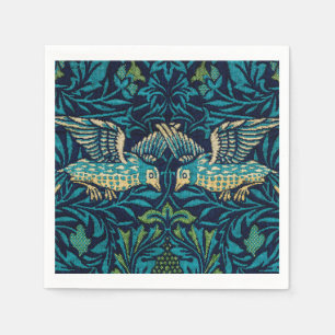 William Morris - Vintage Blommigt Birds Pappersservett