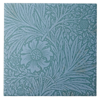 William Morris Vintage blommigt Blåa blommor Kakelplatta